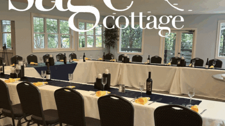 Corporate meeting space at Sage Cottage